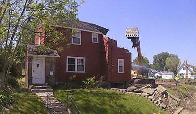 House Demolition Captured with a Brinno Time Lapse Camera